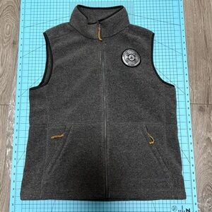L.L. Bean Men's Heather Charcoal Fleece Vest